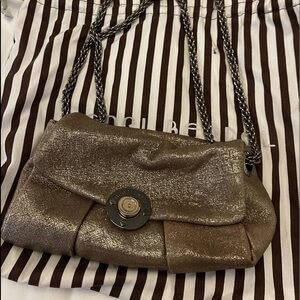 Henri Bendel leather evening bag..  new